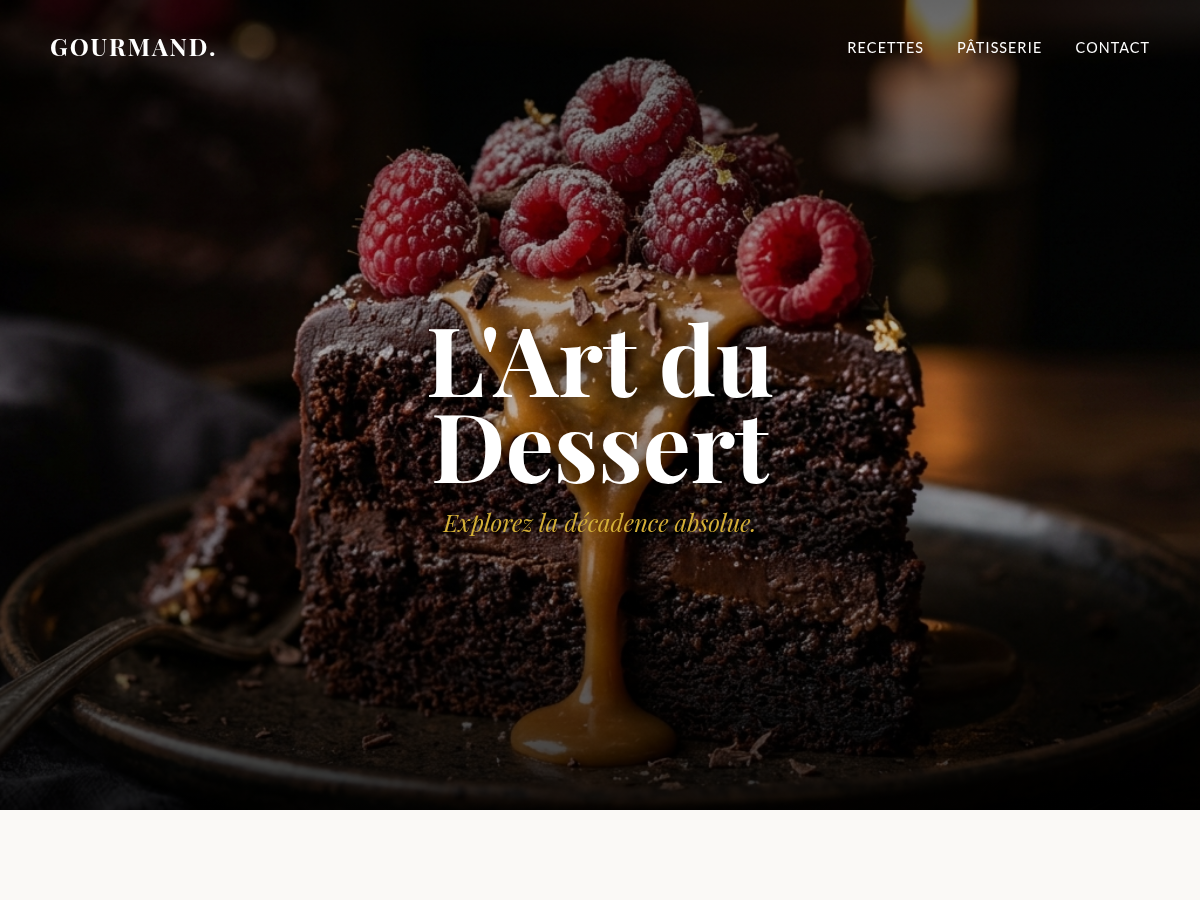 Dessert Gourmand